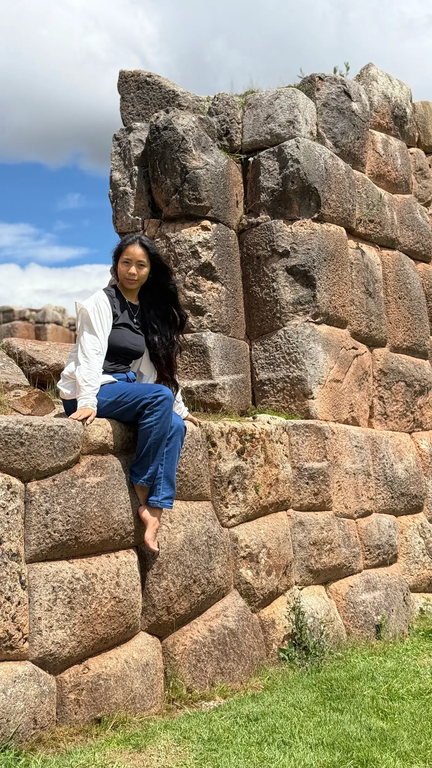 Sarah travelling in Peru