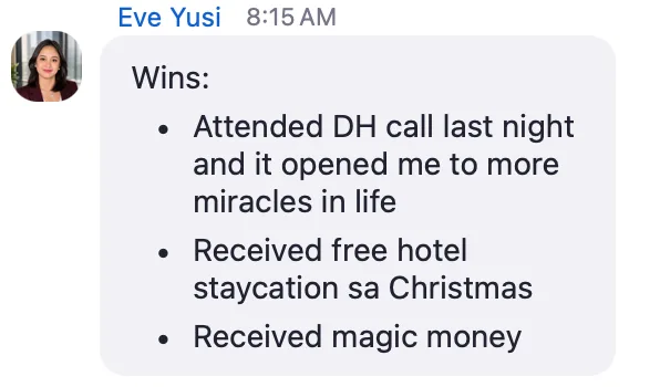 Student win shared in Sarah's community